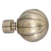 Końcówka pręta do zasłon RIB BALL dł. 8.8 cm INSPIRE