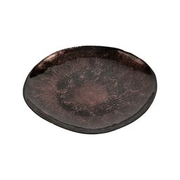 Patera dekoracyjna 21 cm brązowa