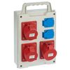 Rozdzielnia siłowa RS 6215 - 00 / 2 X 2P + Z 3 X 3P + N + Z 16 / 32A ELEKTRO - PLAST