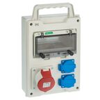 Rozdzielnica elektryczna bez wyposażenia RS 1 / 8 6216 - 00 / 2 X 2P + Z 3P + N + Z BS ELEKTRO-PLAST