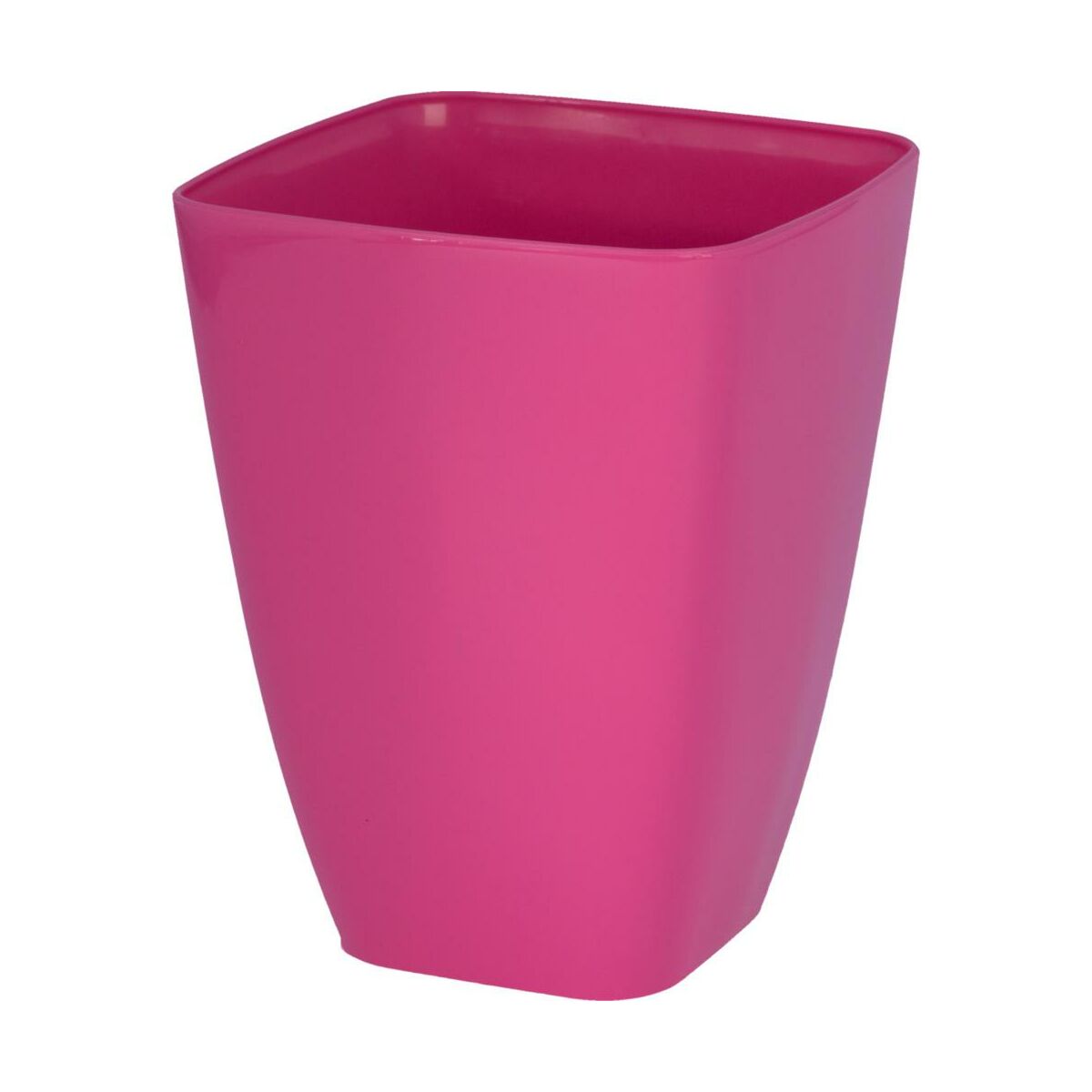 Osłonka doniczki plastikowa 13x13cm różowa Form-Plastic
