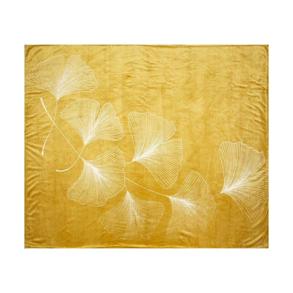 Koc Ginko miodowy żółty 150 x 200 cm