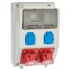 Rozdzielnia siłowa RS 1 / 9 6221 - 00 / 2 X 2P + Z 2 X 3P + N + Z 16A ELEKTRO - PLAST