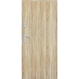 Drzwi wewnętrzne drewniane wejściowe Grafen Dąb Sonoma Polska 90 Prawe otwierane do wewnątrz Nawadoor