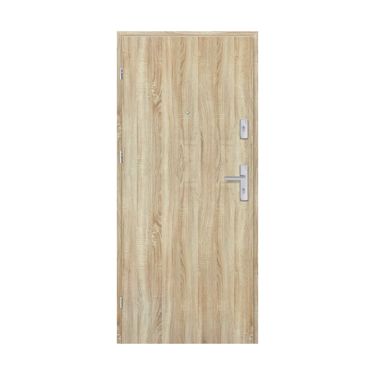 Drzwi wewnętrzne drewniane wejściowe Grafen Dąb Sonoma Polska 80 Lewe otwierane do wewnątrz Nawadoor