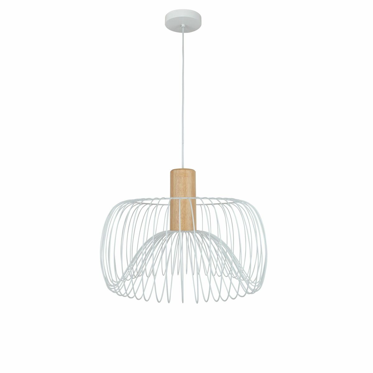 Lampa wisząca Anemone biała E27 Inspire