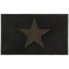 Wycieraczka STAR 75 x 45 cm wewnętrzna/zewnętrzna gumowa szara