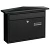 Skrzynka na listy 28.8 x 41 x 10 cm czarna A4 STANDERS
