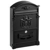 Skrzynka na listy 41 x 25.5 x 9 cm czarna A4 STANDERS