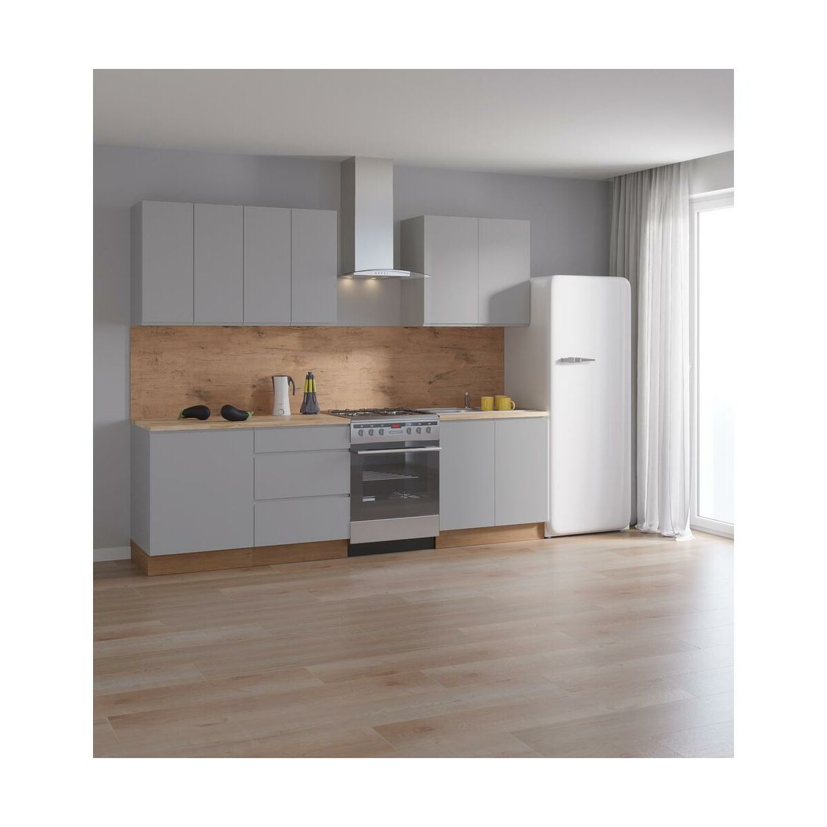 Szafka kuchenna wisząca Aspen 60 cm kolor szary