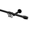 Karnisz Heksagon 300 cm pojedynczy czarny mat 19 mm Inspire