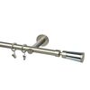 Karnisz DANCE ABRA 240 cm pojedynczy satyna 19 mm metalowy