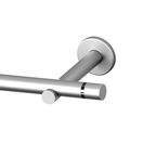 Karnisz TOKYO 240 cm pojedynczy satyna 19 mm metalowy