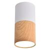 Oprawa natynkowa TUBA IP20 śr. 5.8 cm biało-drewniana GU10 CANDELLUX