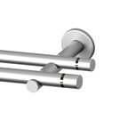Karnisz TOKYO 160 cm podwójny satyna 19 mm metalowy