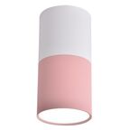 Oprawa natynkowa TUBA IP20 śr. 5.8 cm biało-różowa GU10 CANDELLUX