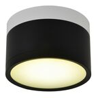 Oprawa natynkowa TUBA IP20 śr. 8.8 cm czarno-biała LED CANDELLUX