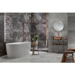 Gres szkliwiony Blackwall Black 59.8 X 119.8 Arte