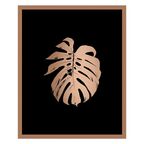 Obraz MODERNPIK GOLD 32 x 26 MONSTERA