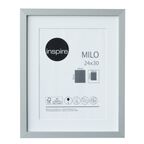 Ramka na zdjęcia Milo 24 x 30 cm srebrna MDF Inspire