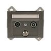 Gniazdo multimedialne VILMA TVL03-02GR GRAFIT DPM