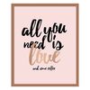 Obraz ALL YOU NEED 27 x 33 cm
