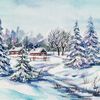 Serwetki świąteczne WINTER VILLAGE 33 x 33 cm 20 szt.
