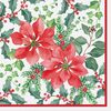 Serwetki świąteczne BEAUTIFUL POINSETTIA 33 x 33 cm 20 szt.