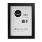 Ramka na zdjęcia Milo 13 x 18 cm czarna MDF Inspire