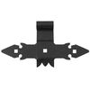 Zawias krzyżowy 280 x 140 mm 16 mm przykręcany czarny