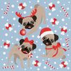 Serwetki świąteczne XMAS PUPPIES 33 x 33 cm 20 szt.