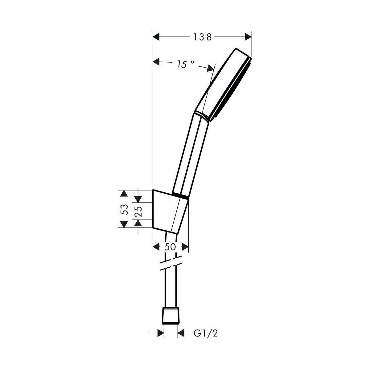 Zestaw prysznicowy punktowy Pulsify chrom Hansgrohe