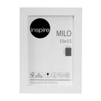 Ramka na zdjęcia Milo 10 x 15 cm biała MDF Inspire