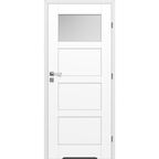 Drzwi wewnętrzne łazienkowe z podcięciem wentylacyjnym Capri Białe 90 prawe Voster