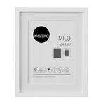Ramka na zdjęcia Milo 24 x 30 cm biała MDF Inspire
