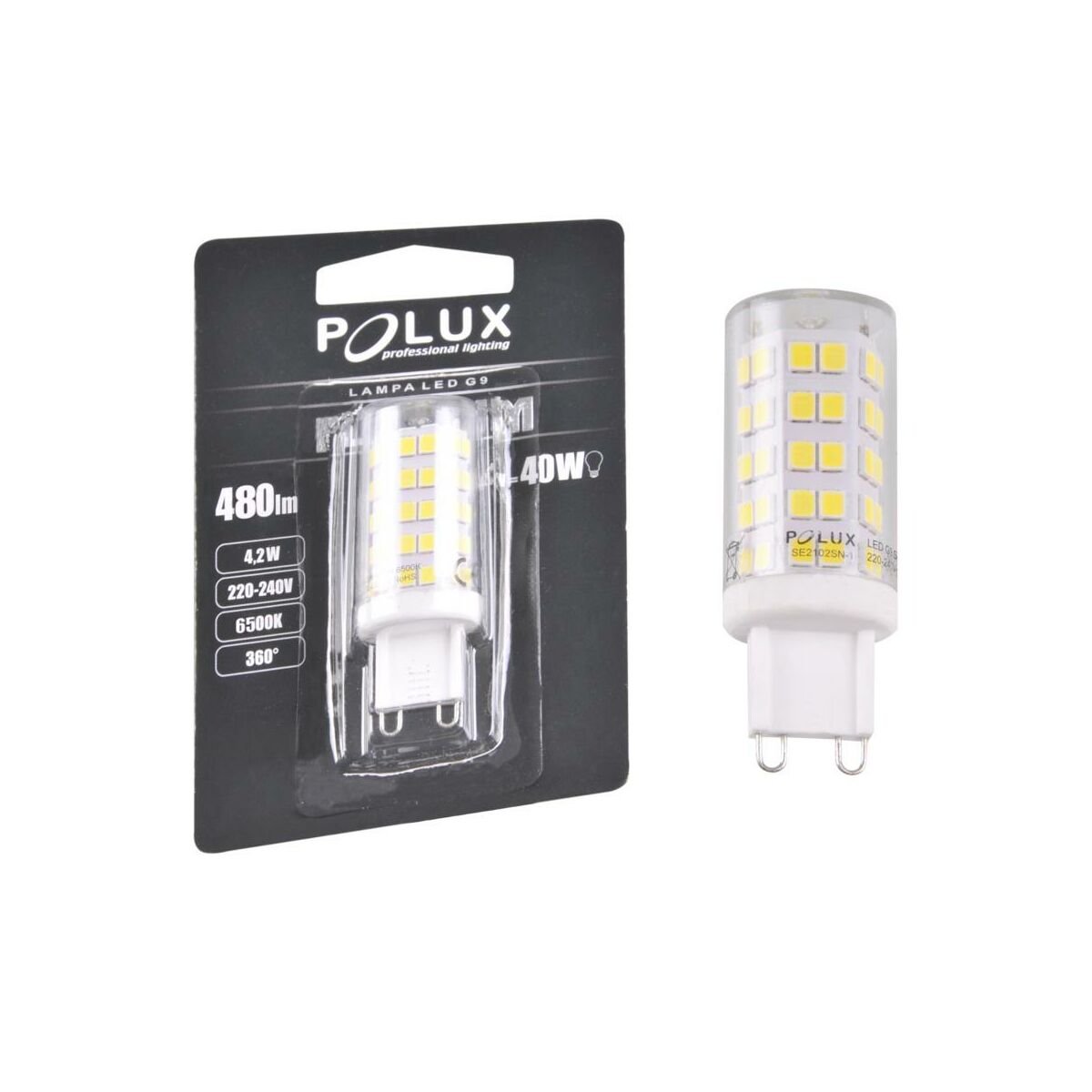 Żarówka LED G9 (230 V) 4 W 470 lm Zimna biel SMD Polux