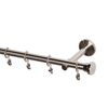 Karnisz SMART FIX 240 cm pojedynczy nikiel 19 mm metalowy