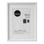 Ramka na zdjęcia Milo 30 x 40 cm biała MDF Inspire