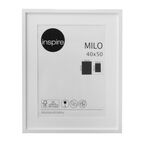 Ramka na zdjęcia Milo 40 x 50 cm biała MDF Inspire