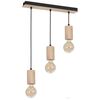 Lampa wisząca LINES drewniana 3 x E14 EKO-LIGHT