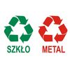 Naklejka SZKŁO/ METAL 15 x 15 cm