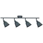 Listwa reflektorowa FIONA 4 BLACK czarna E14 POLUX