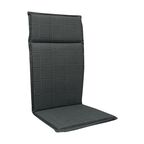 Poduszka na fotel wielopozycyjny CINO 121 x 47 x 4.5 cm antracyt ze wzorem SUN GARDEN