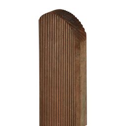 Sztacheta drewniana 9x2x180 cm ryflowana brązowa Sobex