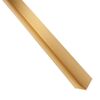 Kątownik aluminiowy 1 m x 19.5 x 19.5 mm połysk mosiądz STANDERS