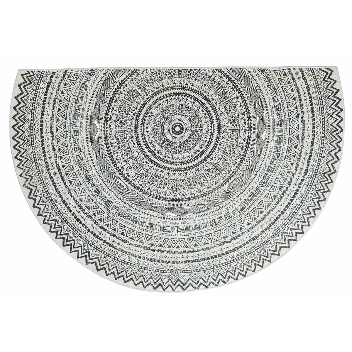Dywanik półokrągły dekoracyjny LDY-66 jasnoszary 90 x 60 cm