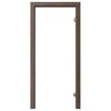Ościeżnica REGULOWANA do skrzydeł bezprzylgowych 80 Prawa Dąb brązowy 160 - 180 mm PORTA