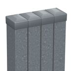 Zestaw słupków ogrodzeniowych 6 x 4 cm x 200 cm POLARGOS