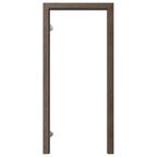 Ościeżnica regulowana do skrzydeł bezprzylgowych 90 Lewa Dąb brązowy 120 - 140 mm Porta