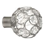 Końcówka do karnisza DROP satyna 20 mm 2 szt. INSPIRE